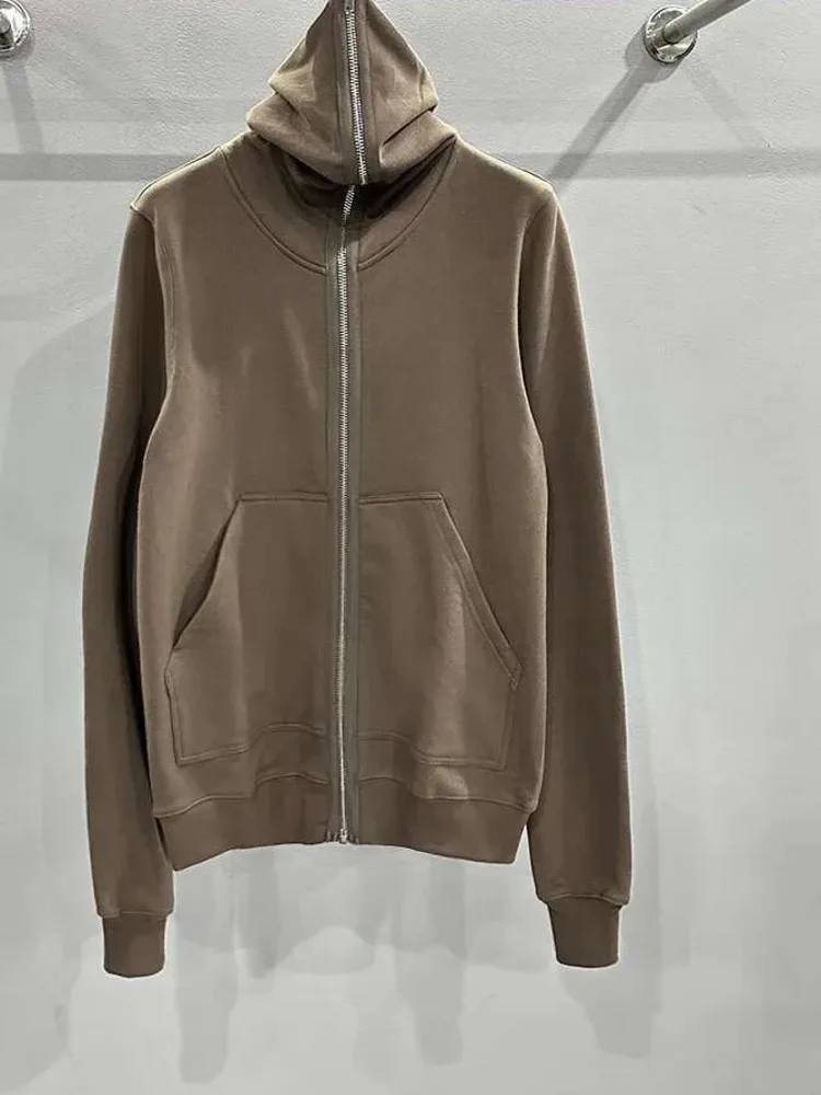 High Quality Classic Series Side Line Long Zipper To Top Darkwear Long Sleeve Cardigan Sweatshirt Men's Niche Tops 2TGZN