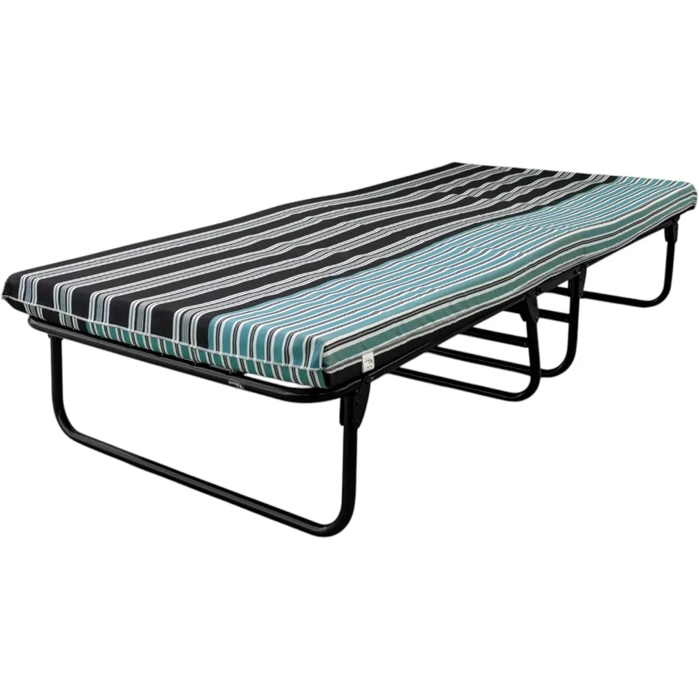 PEGASO Folding Guest Bed - Portable Folding Bed with Comfortable Foam Mattress with 3.14 inch Thick, 330 Over lbs Maximum Weight