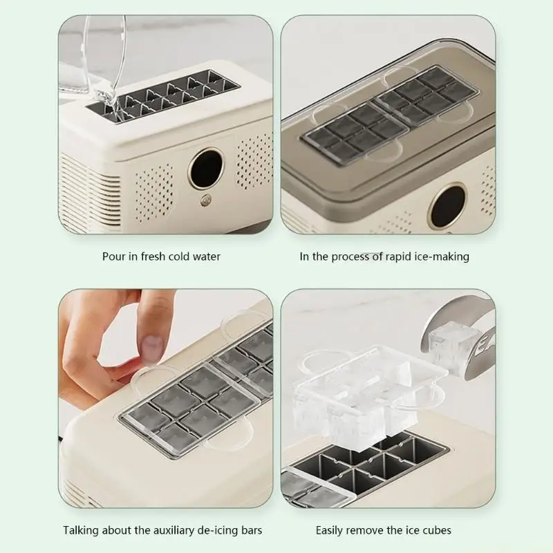 

D0AB Ice Maker 12V Ice Making Machine Suitable for Home Parties and Office Breaks