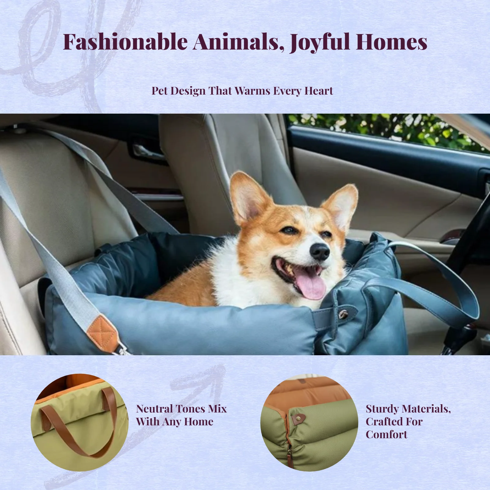 Dog Waterproof Non-Slip Rear Seat Highway Outing