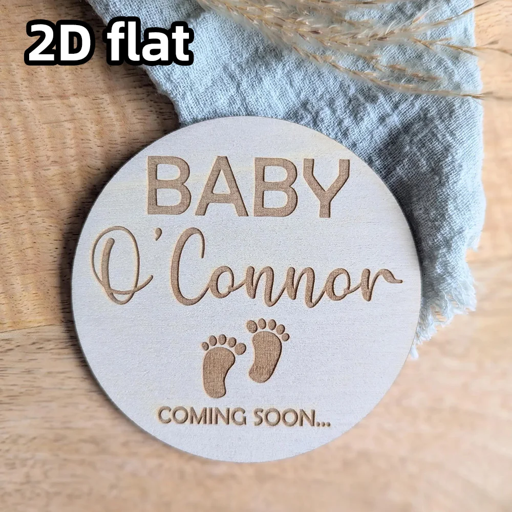 1 قطعة لوحة العد التنازلي وصول الطفل |   اسم مخصص ولوحة التاريخ |   علامة إعلان الحمل |   هدية تذكار لحديثي الولادة