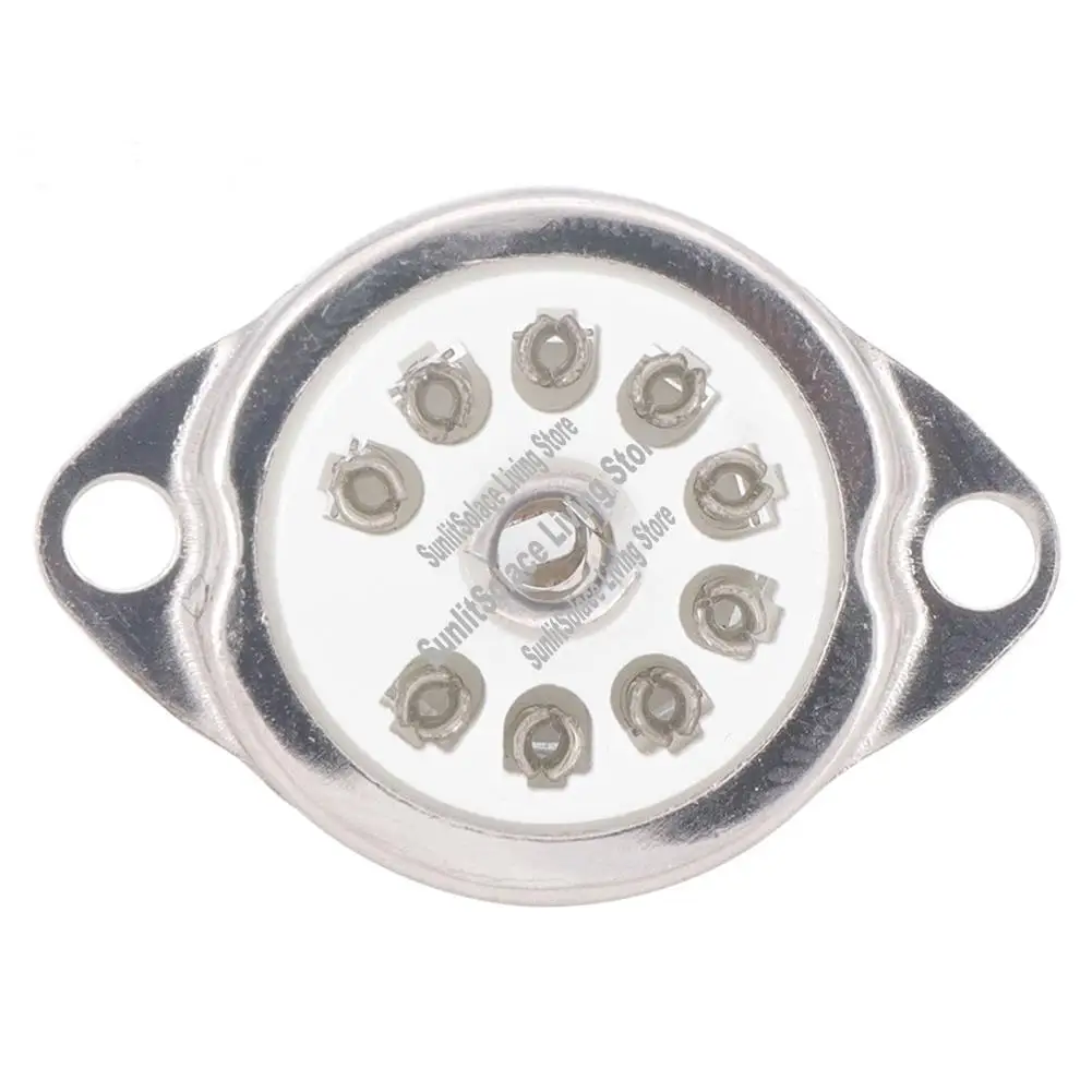 

10 шт. B9A 9-контактный разъем для вакуумной трубки, панель для крепления на шасси для ECC81 ECC82 ECC83 EL84 6922 вакуумная трубка-A45M