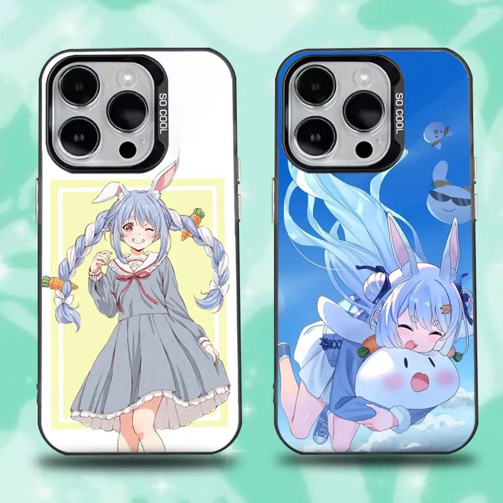 

Usada Pekora Hololive Phone Case For iPhone 16,15,14,13,12,11,Pro,Max,Plus,Mini,XS,SE Anti Fall Black Matte Hard Bumper