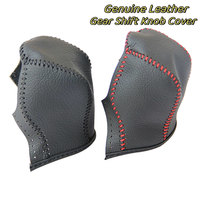Genuine Leather Car Gear Head Shift Collars Gear Knob Cover for MG ZS MG6 MG3 for Roewe RX5 AT Interior Accessories