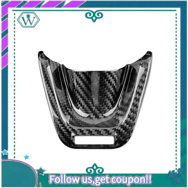 

AA92-Real Hard Carbon Fiber Cover For Kia Stinger 2018-2023 Car Steering Wheel Panel Trim Parts