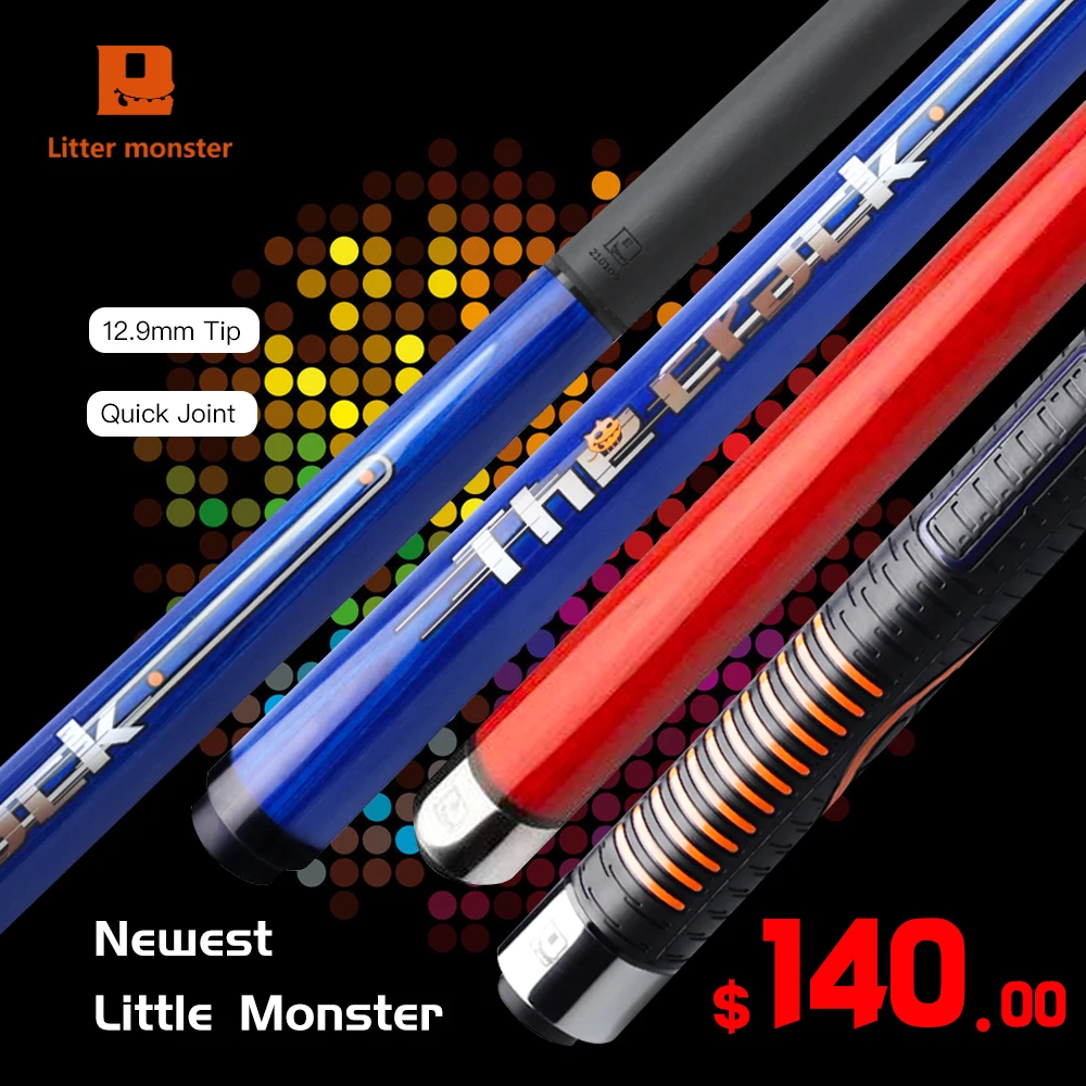 Little Monster-Professional Punch Cue, Carbon Technology Shaft, Carbon Fiber Jump Cue, Break Cue, 2 Pieces