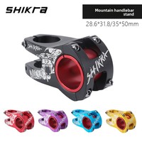 shikra Bicycle Mountain Road Bike Stem 50mm 31.8/35mm Handlebar Bike Riser MTB AM XC DH Stem Graffiti Stem Black/Red