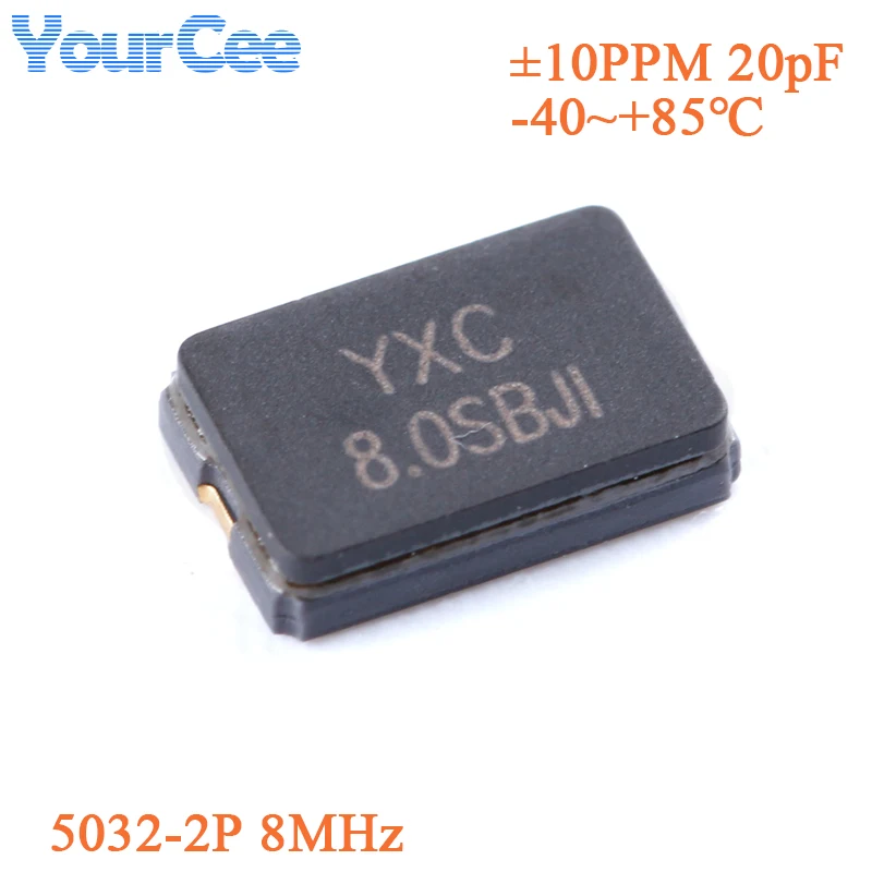 10pcs 5032-2P 50322 2520 2016 4P SMD Passive Quartz Crystal Rectangular 20pF 12Mhz 16Mhz 20Mhz 24Mhz  25MHz 26Mhz 30Mhz 32Mhz