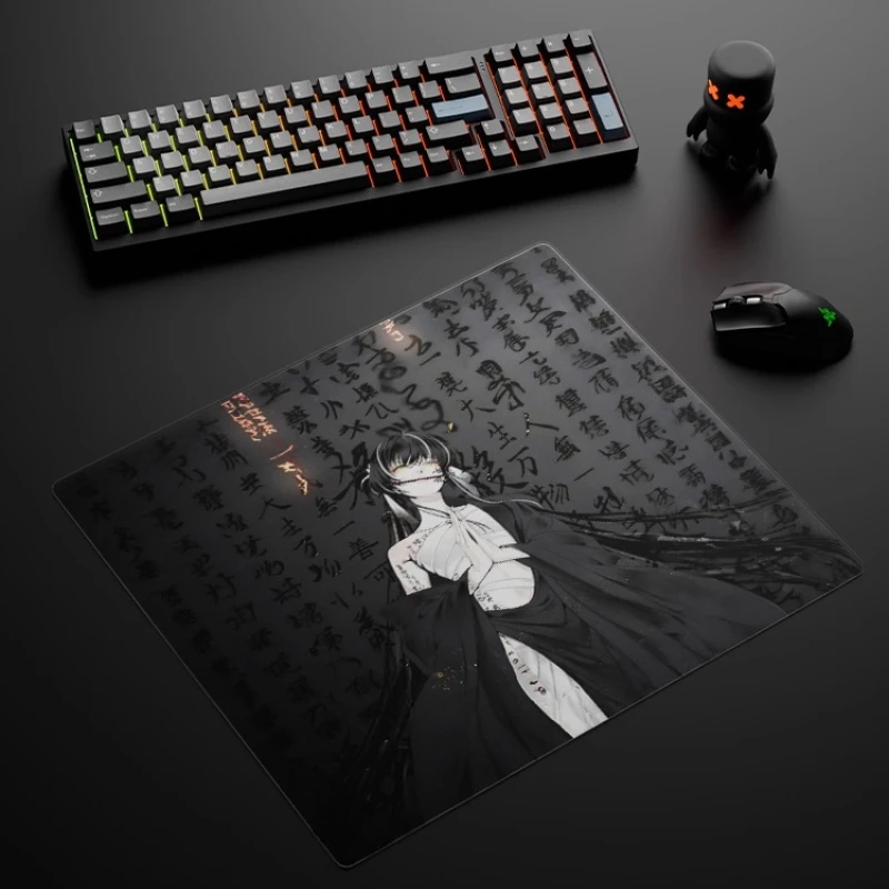 ATOM Micro Etched Tempered Glass Mouse Pad Upgraded Professional FPS Gaming Mouse Pad Smooth Surface High Precision Non Slip