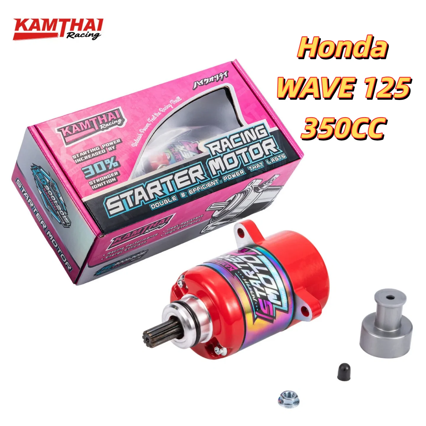 Motor de Arranque para Motocicleta KAMTHAI Wave 125 350cc para Honda, Alto Torque, Arranque Eléctrico, Piezas de Motor, Accesorios para Motocicletas de Carreras
