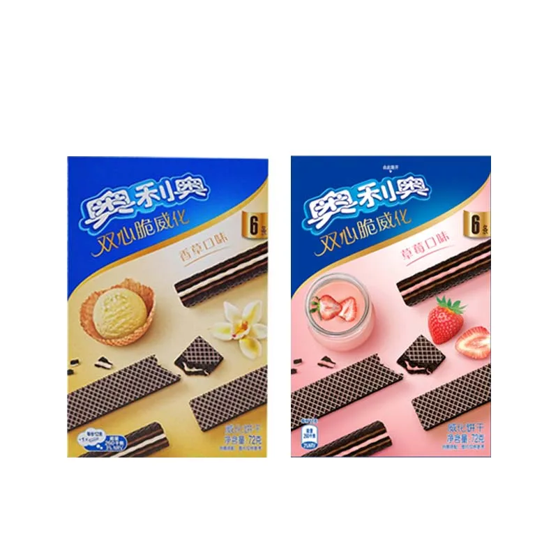 Хрустящие вафли Oreo с двойным сердцем (в каждой упаковке содержит 6 пакетов) 2,54 унции (72 г) * 4 упаковки