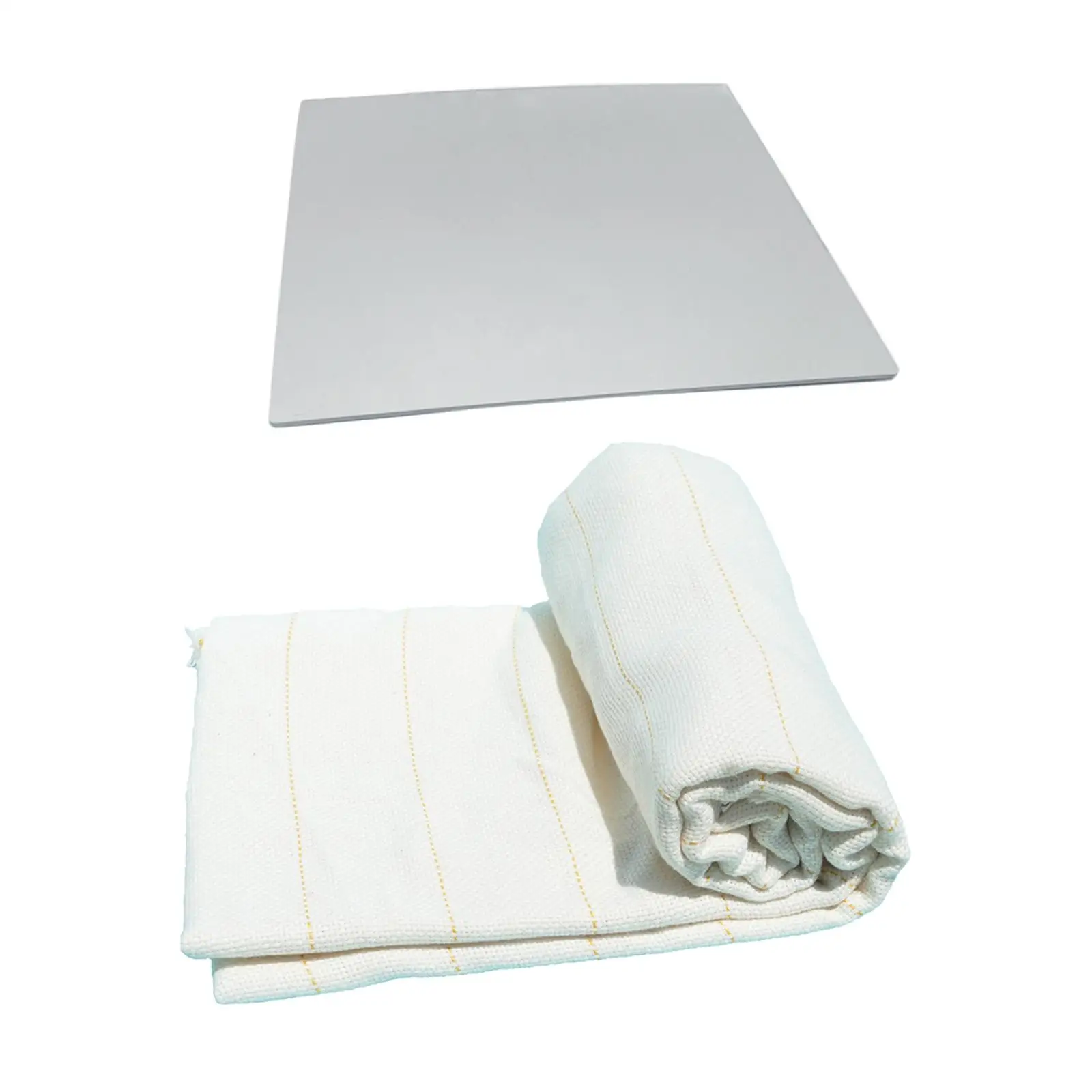 Punch Needle Tufting Cloth with Acrylic Mirror for Rug Making Monk Fabric 1x1.5m Marked Grid Backing