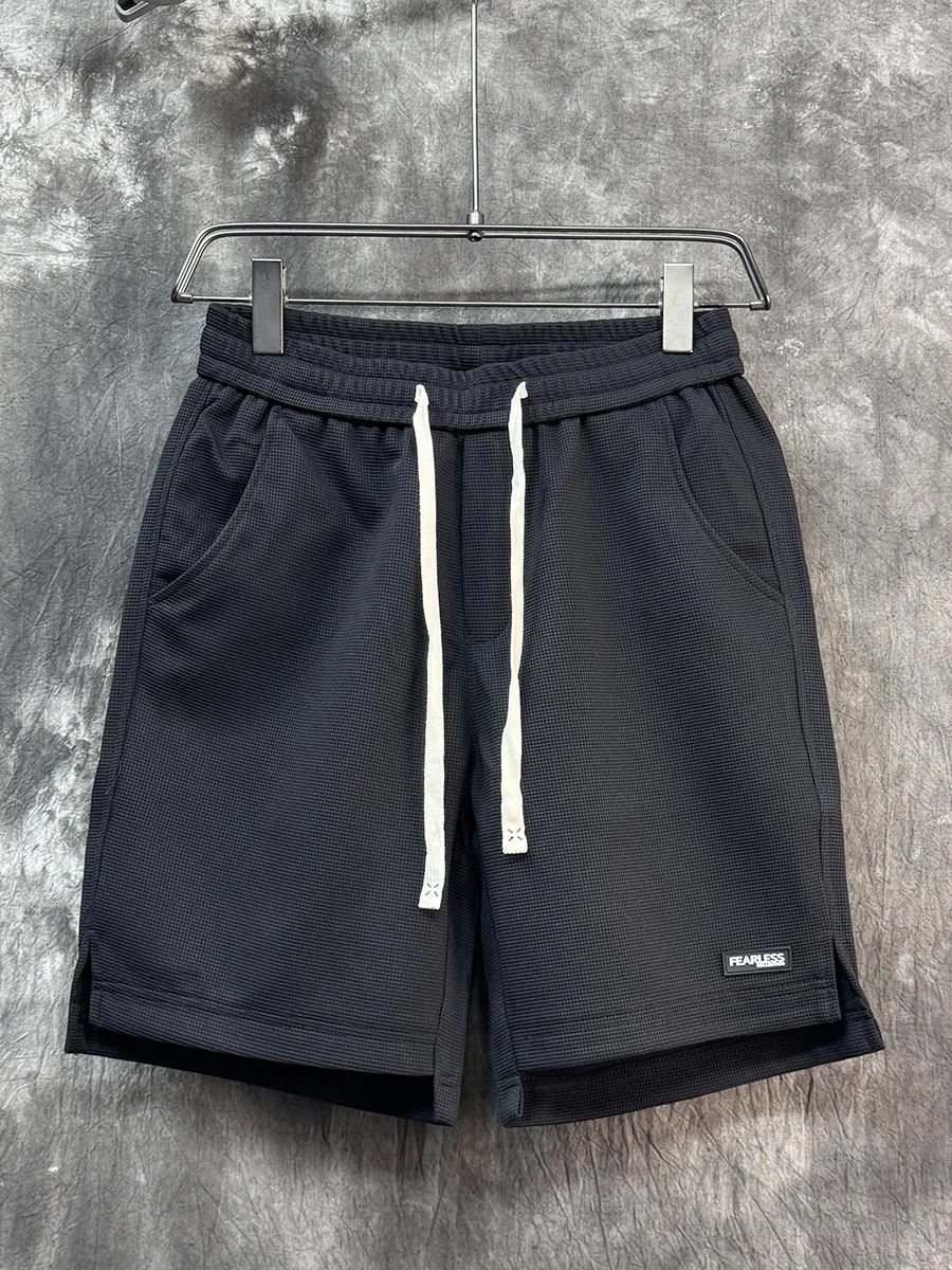 

Comfortable Loose Men's Retro American Spor orts Youthful Vitali Sle Printed ket Detail Polyester Blend Summer Wear