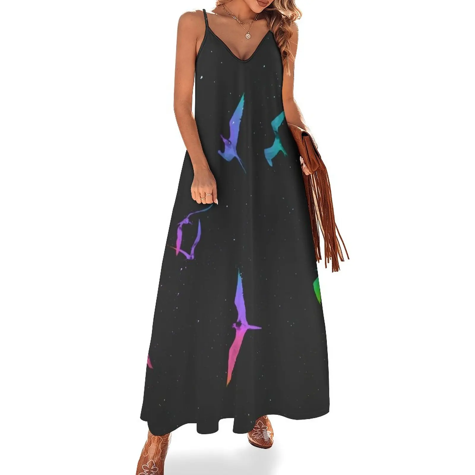 

MAGNIFICENT FRIGATEBIRD BY #BIZZARTINO Sleeveless Dress summer dress womens 2024 beach dress