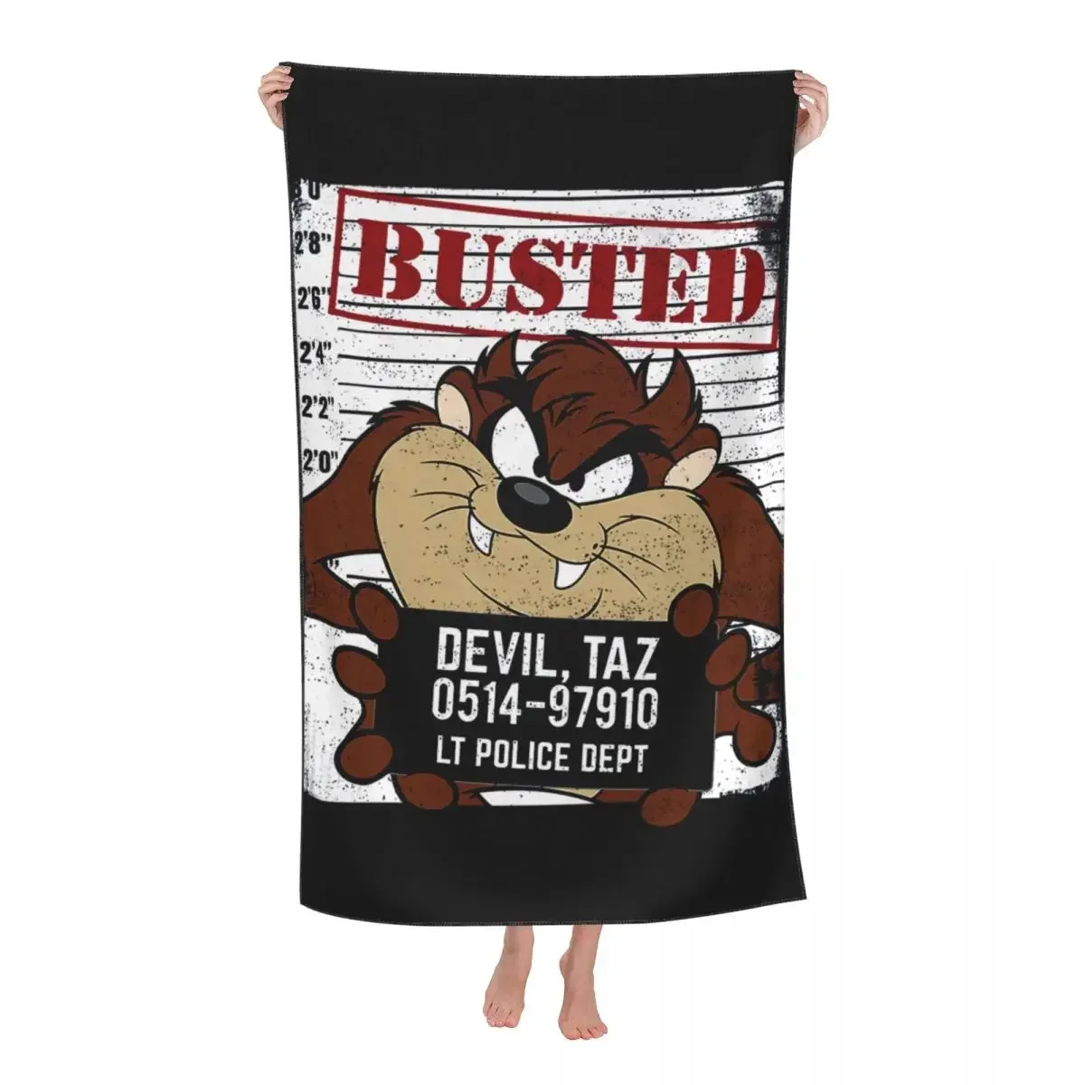 Cartoon Anime Taz Tasmanian Devil Bath Beach Towel Microfiber Pool Towels