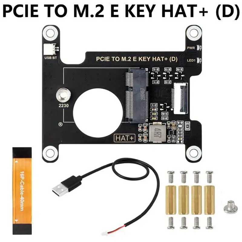 Reliable-For BE200/AX210/AX200/RTL8822CE Compatible For Raspberry Pi 5 Pcie To M. 2 E KEY NGFF USB Bluetooth Adapter,For BE200/A