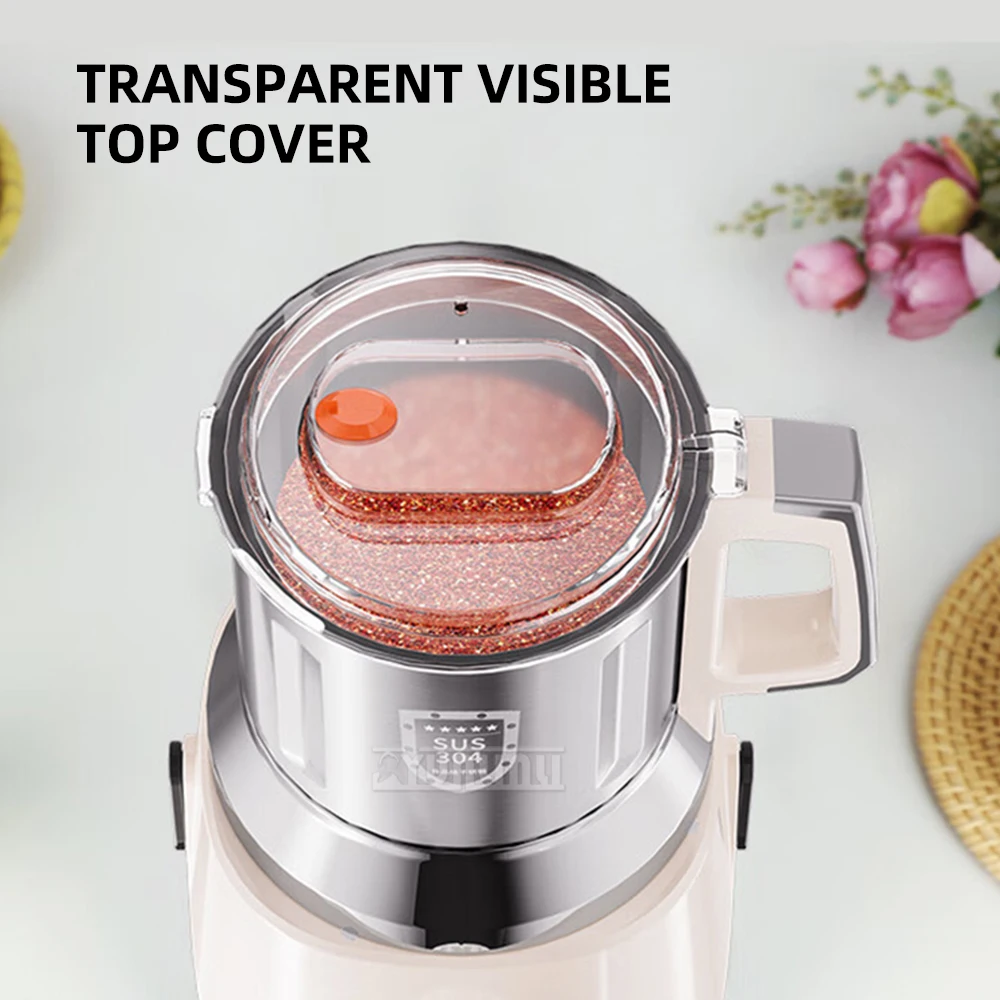 

Машина для влажного и сухого измельчения зерна, бытовая техника для кухни, для измельчения различных видов зерна, электрическая мельница для специй