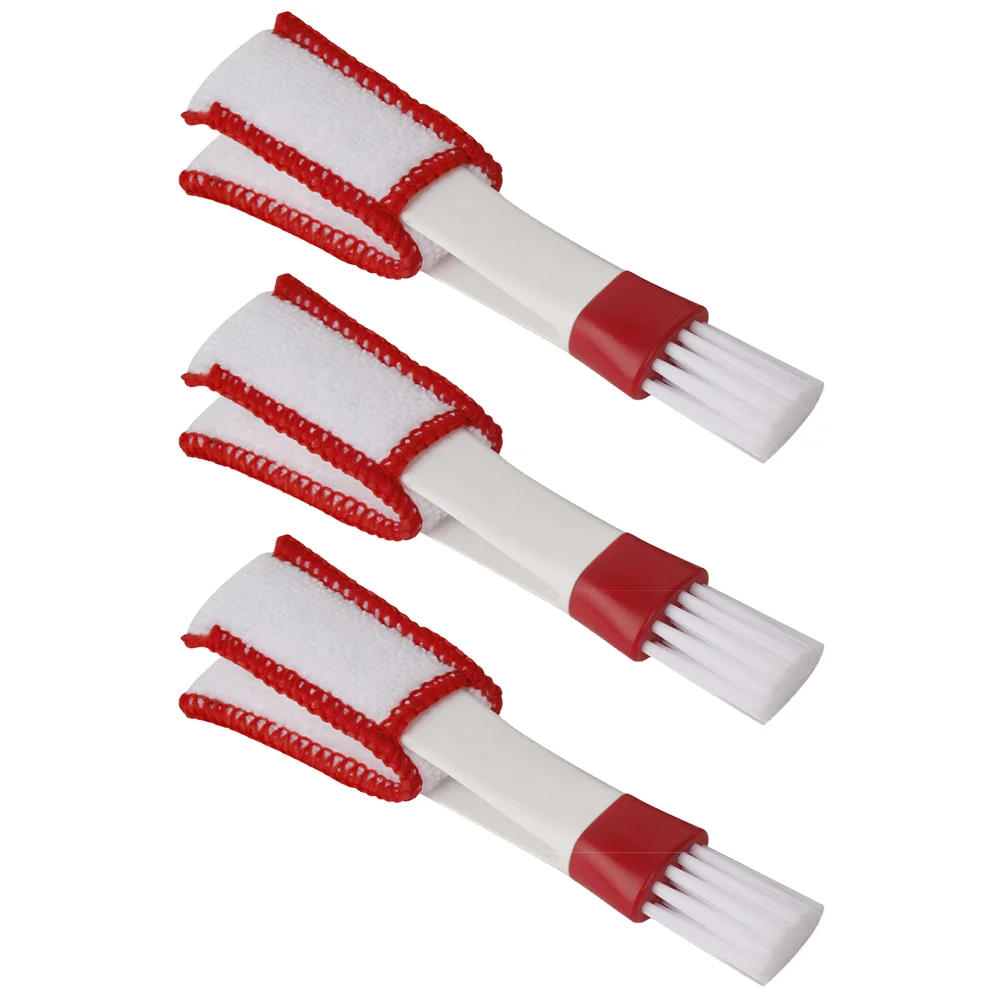 

3 PCS Car Gap Brushes Duster Interior Cleaner Detergent Cleaning Keyboards Superfine Fiber