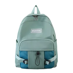 School Bags Solid Color Nylon Casual Schoolbag Simple Net Bag Student Backpack Mochila Escolar Rugzak Kids Bag Plecak Kids Bags