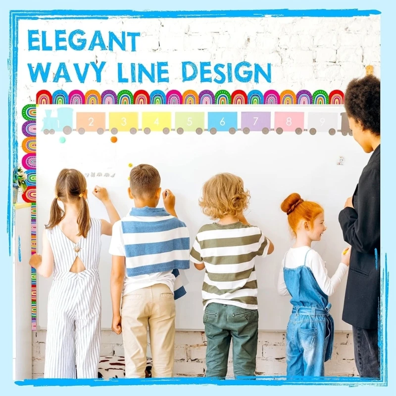 96GE 10m Colorful Notice Board Border Lovely Bulletin Board Borders Border Sticker Bulletin Board Decorations