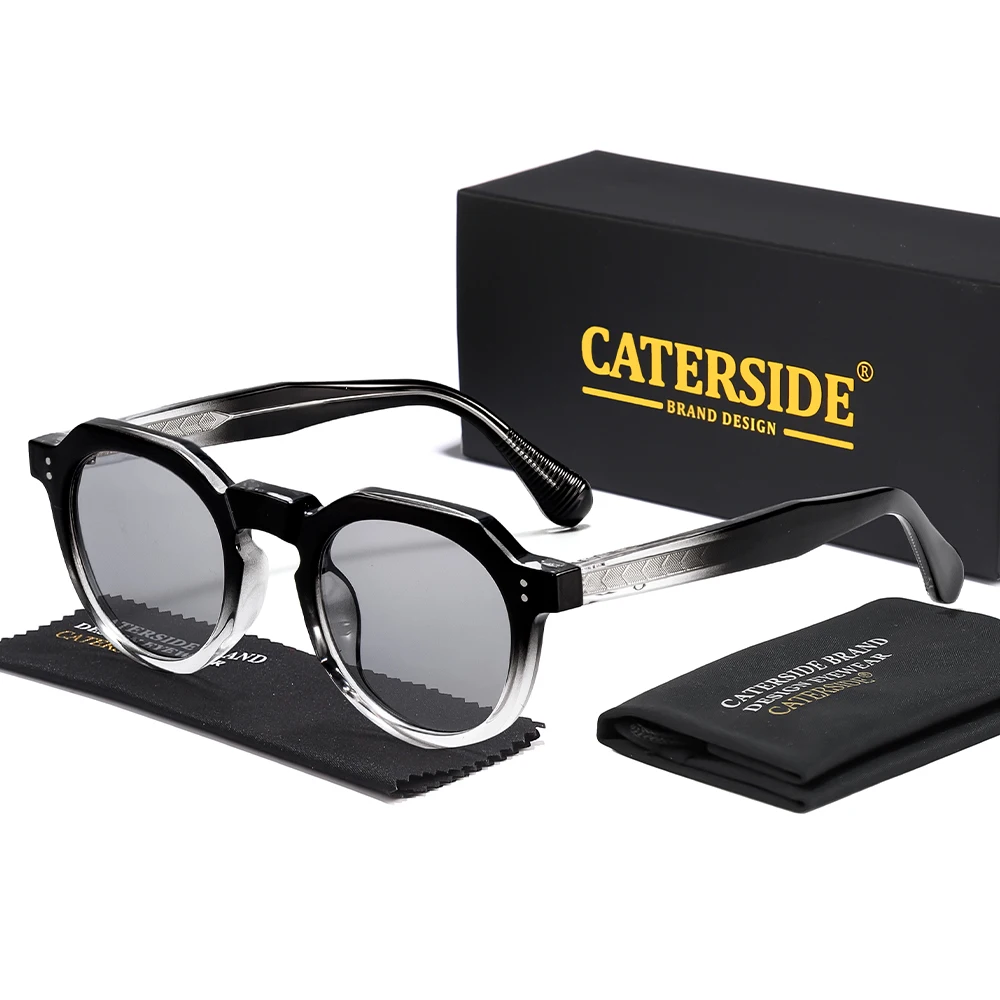 

CATERSIDE мужские многоугольные солнцезащитные очки высокого качества Tr-90 оправа с кончиками храмов солнцезащитные очки женские уличные очки для путешествий Uv400