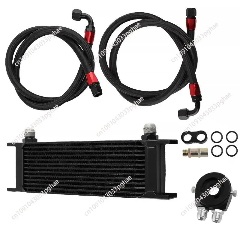 Auto PartsFor AN10 British Oil Cooler 13 Rows, Engine Transmission, Radiator, Oil Cooler Kit