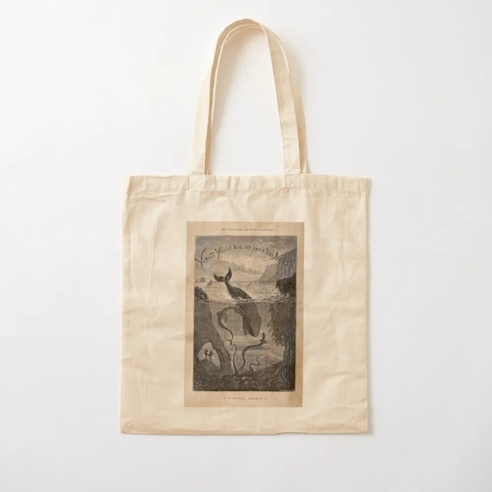 

20,000 Leagues Under the Sea, Frontispiece 1871 Tote Bag shopping bag Canvas stote bag Canvas Tote