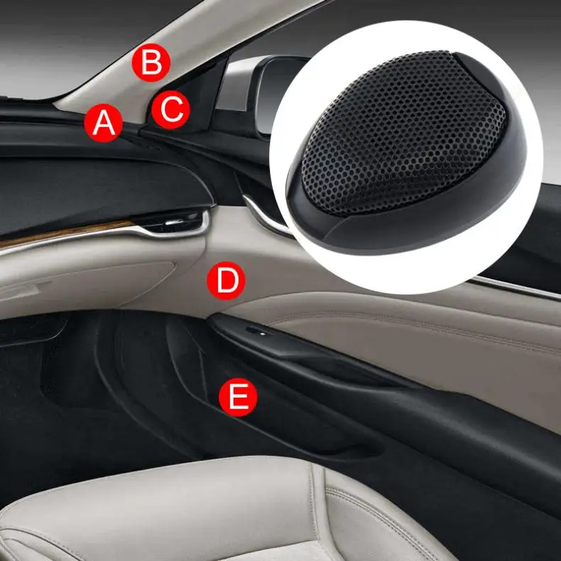 2 ชิ้น 1000 วัตต์ TW-106 สีดําประสิทธิภาพสูงมินิโดมทวีตเตอร์ลําโพง 18c โลหะสเตอริโอลําโพงสําหรับเครื่องเสียงรถยนต์ระบบ