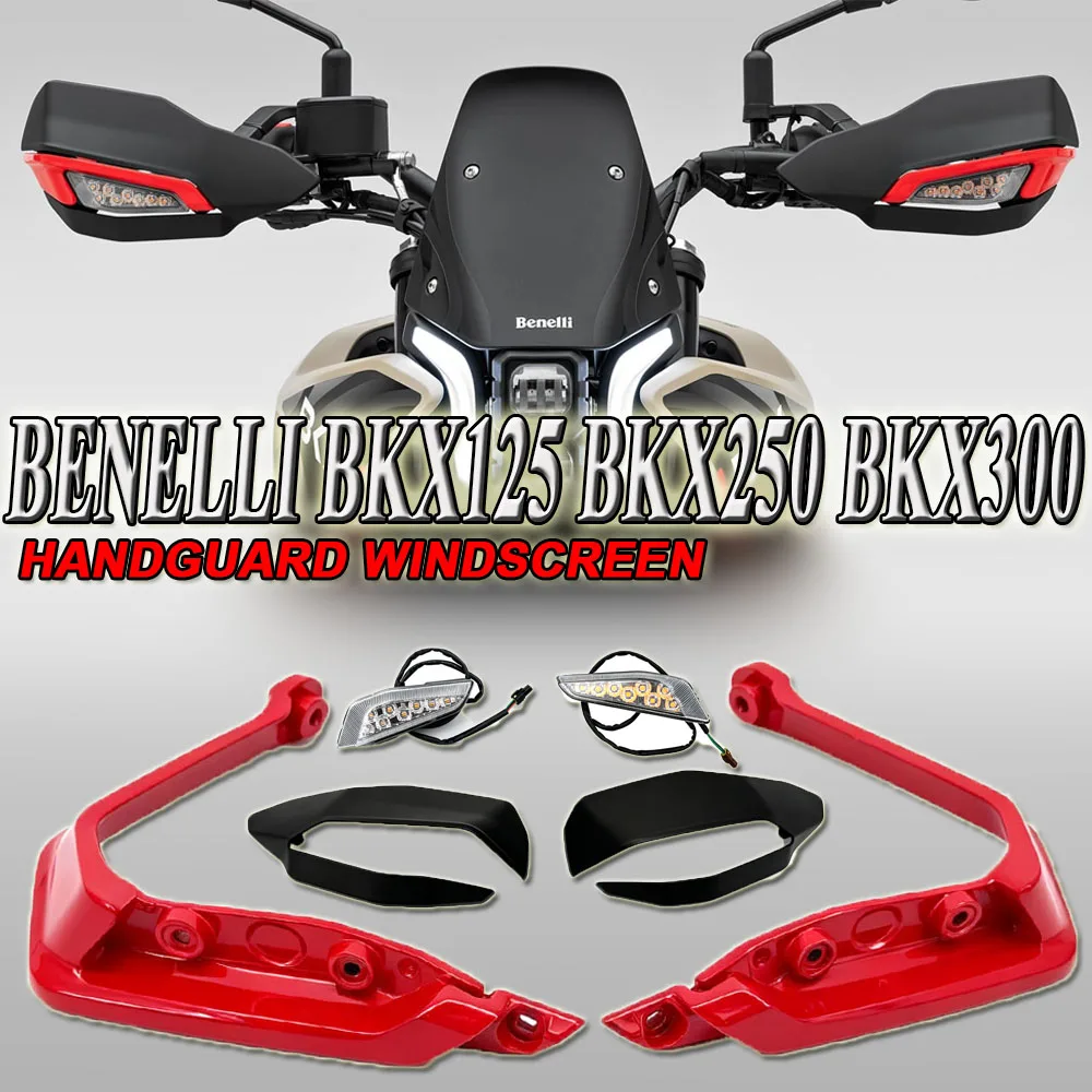 Genuine Motorcycle Handguards With LED Turn Signals Handlebar Guards For Benelli BKX 125 250 300 BKX S 2025+ ADV Enduro