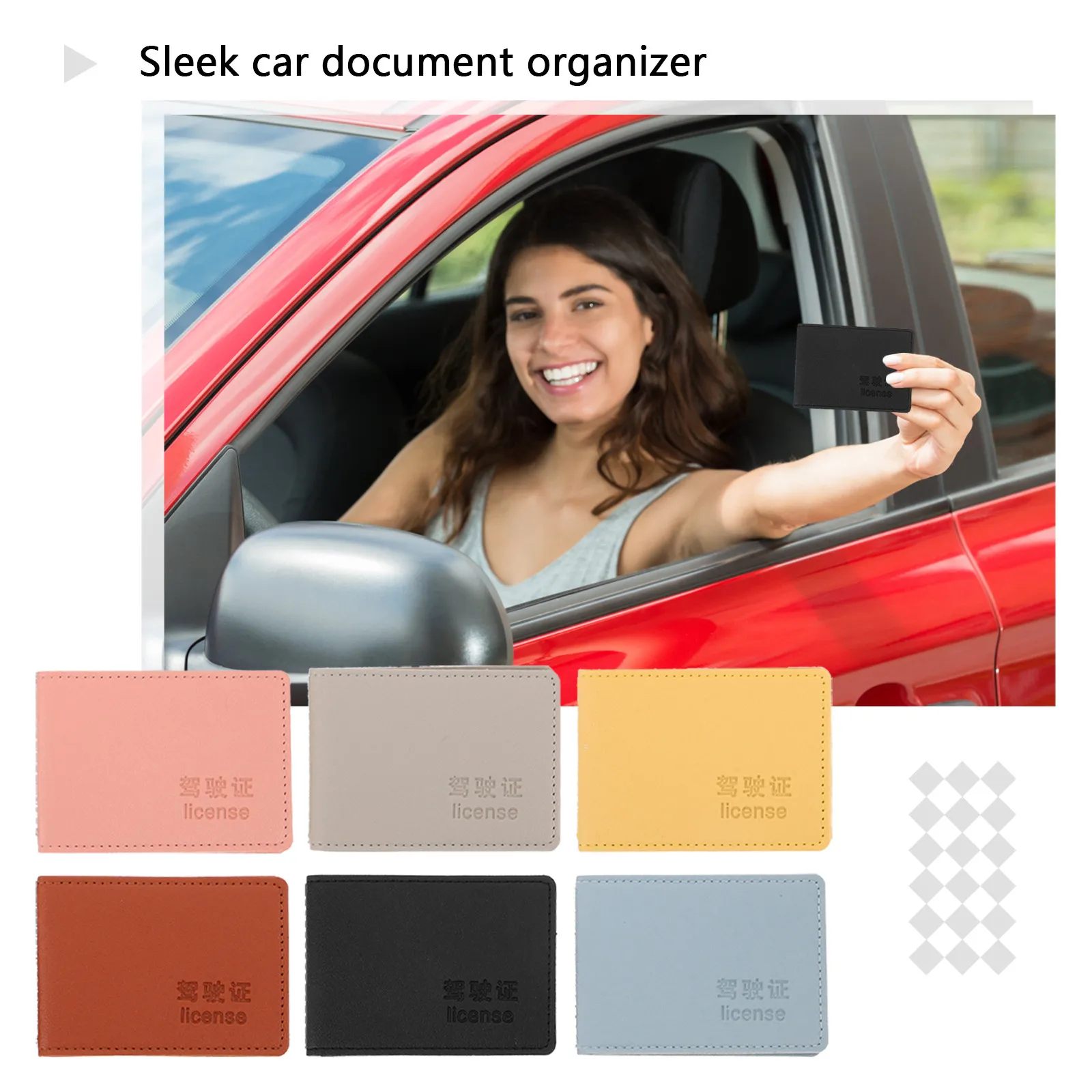 6Pcs Driving License Holder for Car Driver License Organizer Registration Insurance Card Holder Multi-Card Storage Waterproof