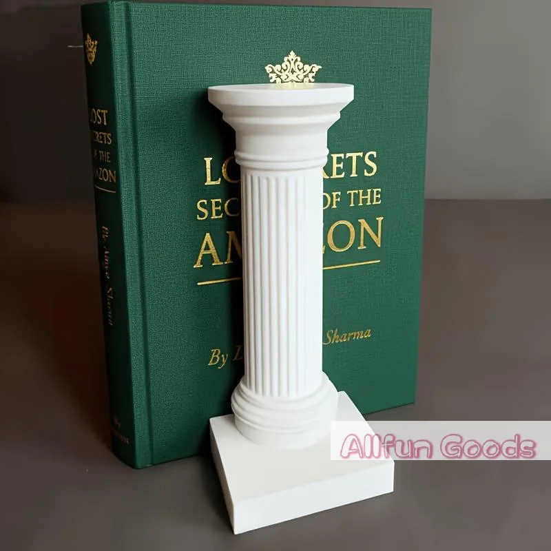 [TG835]3D Printed Column Bookends Minimalist Book Stand High Quality Desktop Decor Study Office Gift
