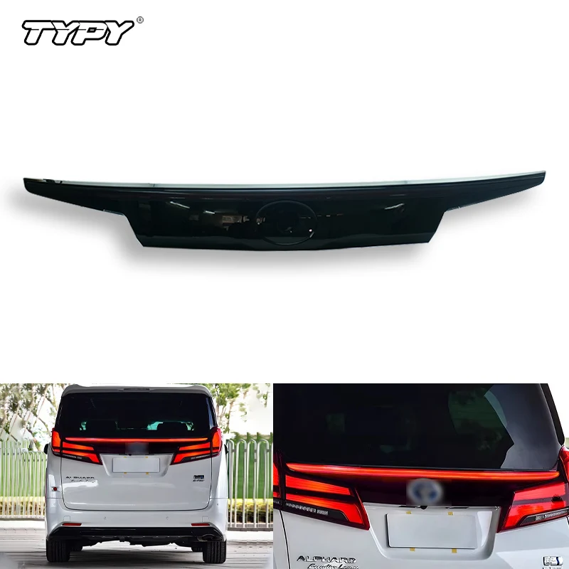 

TYPY Автомобильный светодиодный задний фонарь для Toyota Alphard 2019 2020 2021 2022 2023, задний бампер, стоп-сигнал, фонарь багажника, задний фонарь