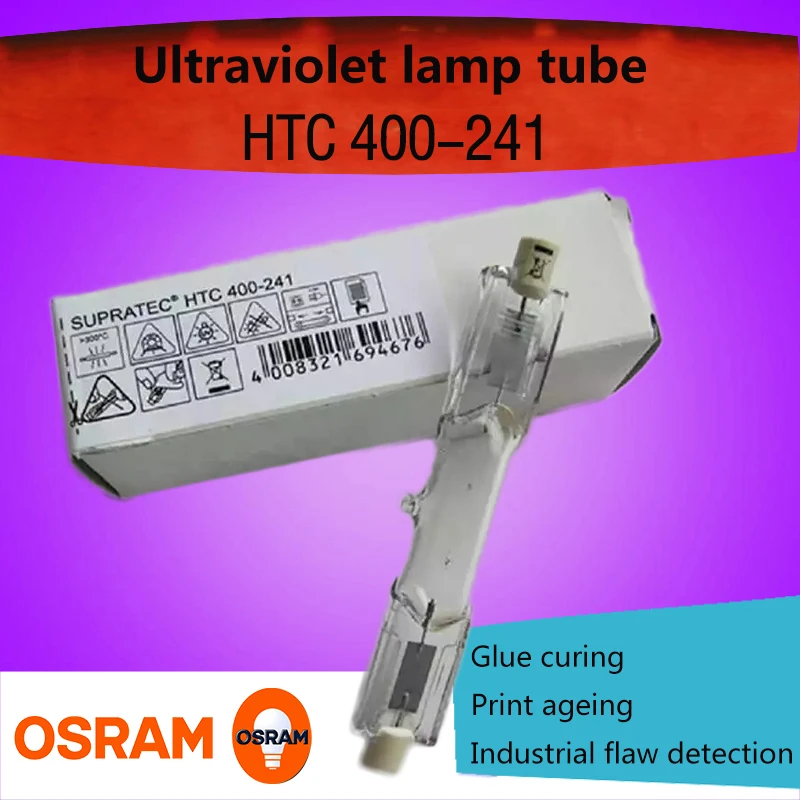 For OSRAM HTC400-241 is used to detect cracks, print lamp tube, and imitate solar ultraviolet lamp tube