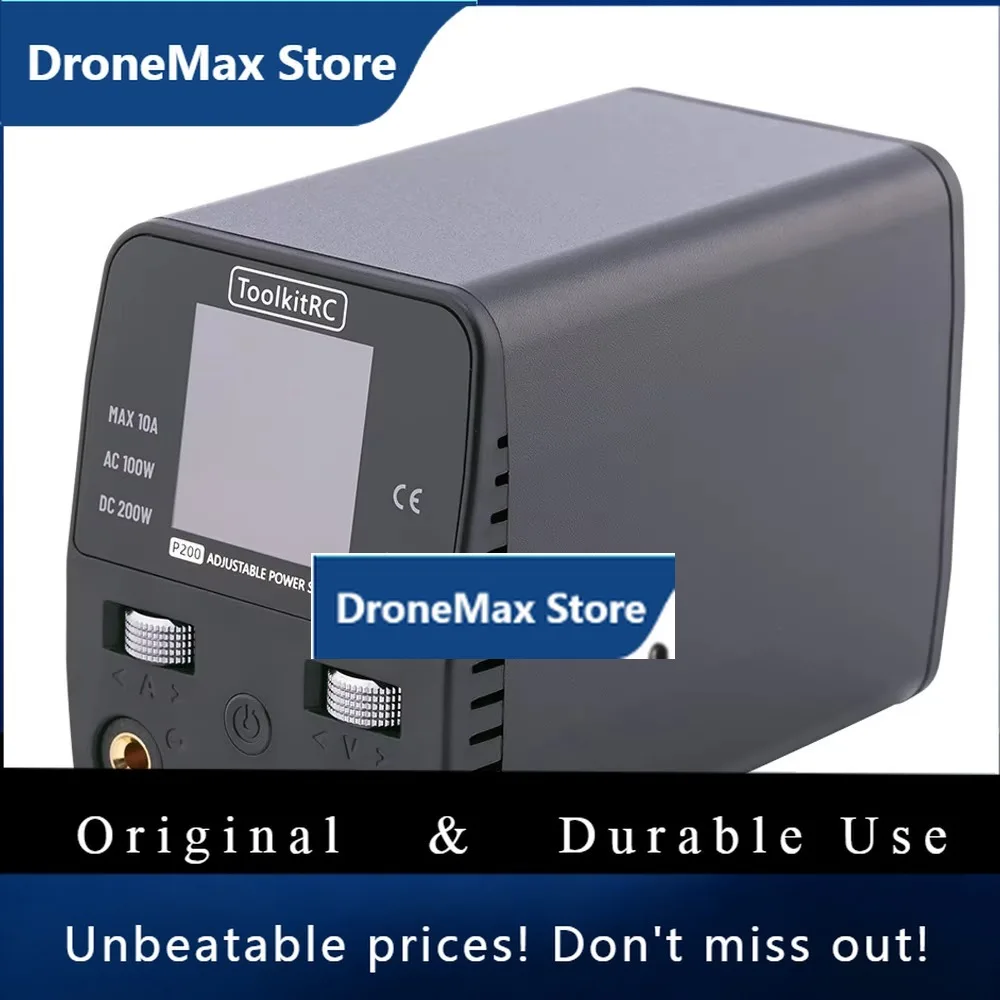 DroMaToolkitRC P200 V2 AC100W DC200W 65W Mini Desktop Fast Charger IPS LCD Wide-angle Display Type-C Protocol For Huawei Sansung