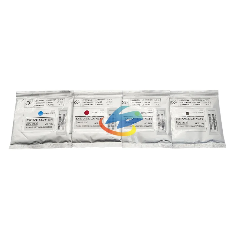 4PCS DV313 DV-313 Desenvolvedor Pó Compatível para Konica Minolta Bizhub C-258 308 368 458 558 C308 C368 C458 C558 C658 CMYK/210g