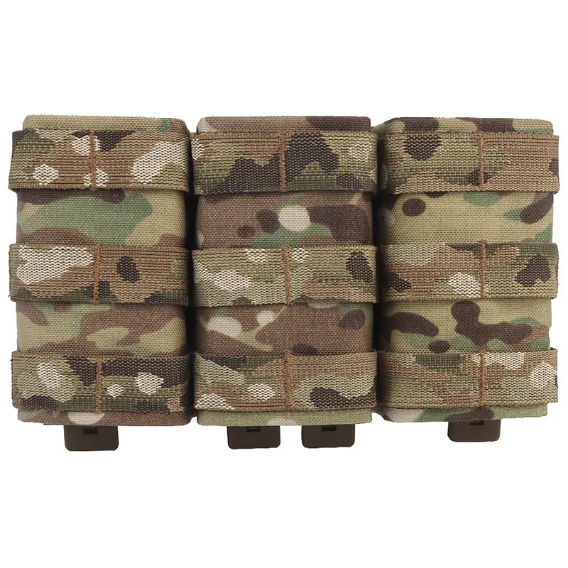 MOLLE-Compatible Triple Magazine Pouch | Lightweight & Durable for Outdoor & Camping | Vest Expansion Design