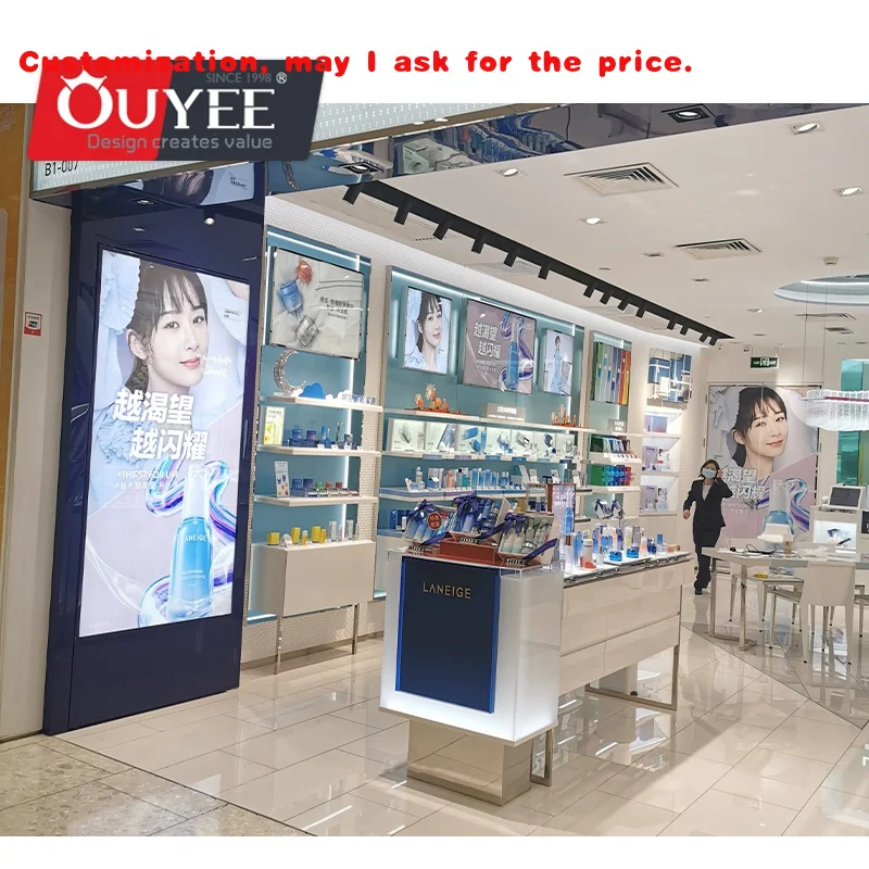 custom.Optical Shop Eyeglasses Wooden Customized Display Showcase With High Quality Cabinet Showcase