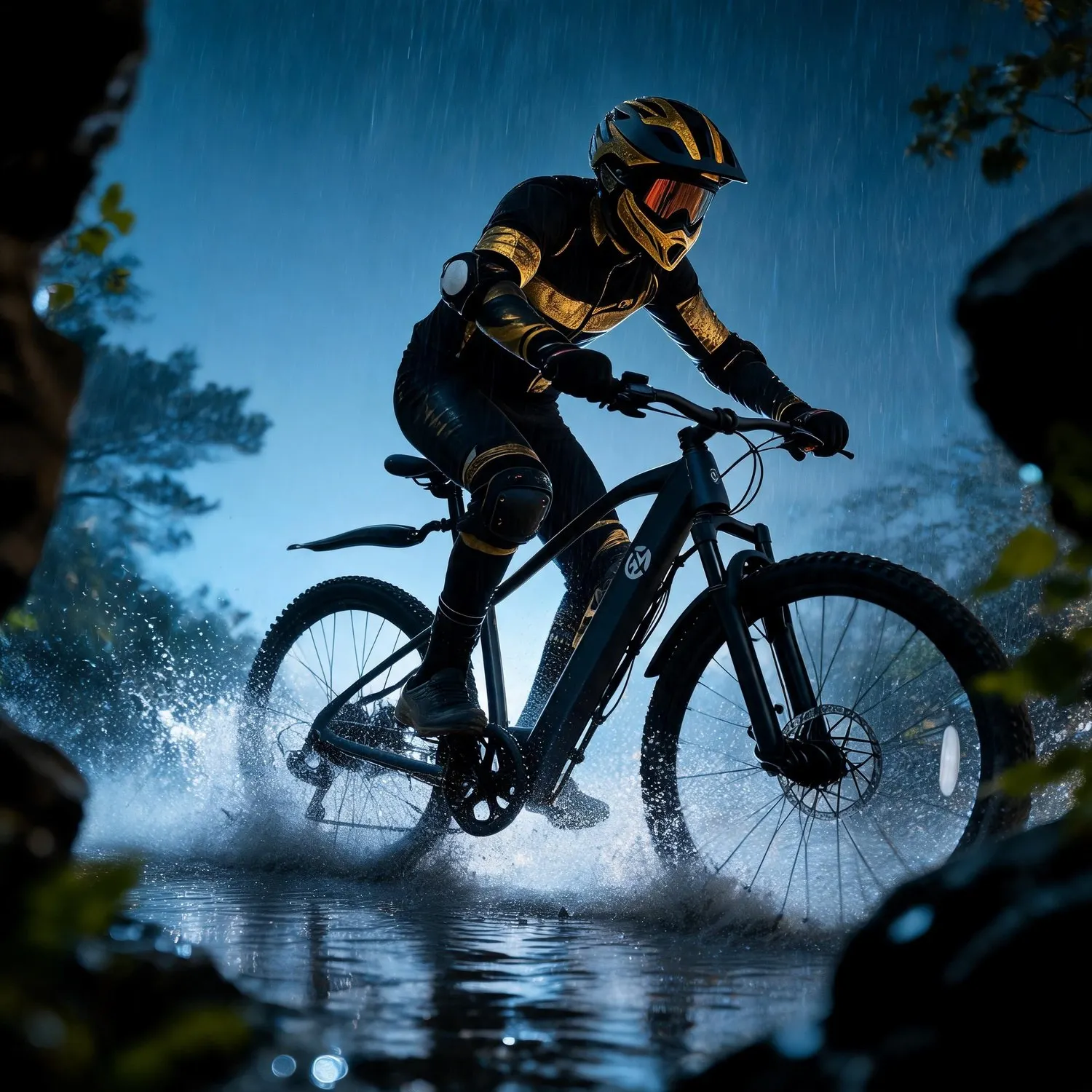 Lifestyle Outdoor 26 Inch Off Road Cross-Country Mountain Bike 500W Brushless Motor Max 44 Miles Long Range Top Speed 20MPH 30° Climbing Capacity Pedal Assist Mode 7-Speed Gear Lockable Battery, Daily Commuting Easy Assembly