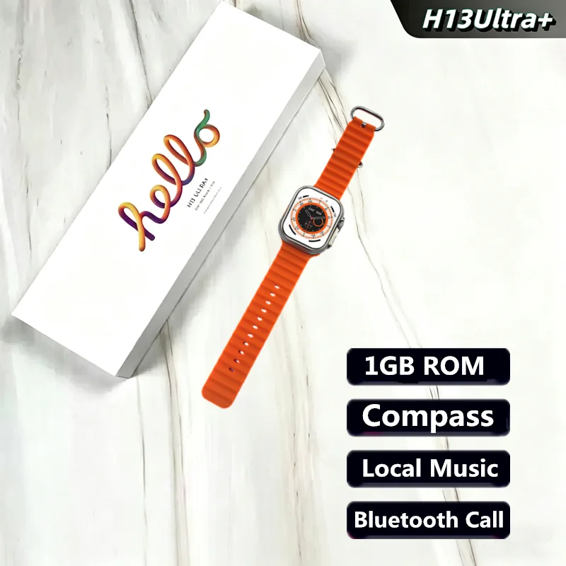 

H13 Ultra Plus Smart Watch Hello Watch 3 Pro Max impermeable Heart Rate Monitor Local Album 49mm Smartwath For Men Women
