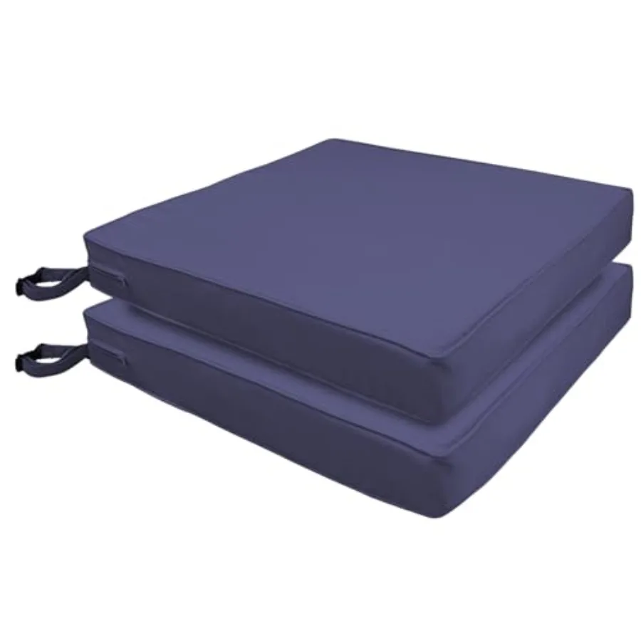 

Водонепроницаемые подушки для садовых стульев, квадратные подушки для сидений с регулируемыми ремнями для садовой мебели, размер S