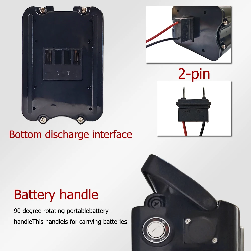 Paquete de batería de iones de litio silver fish con caja de aluminio, bloqueo antirrobo, 72V, 15000mAH