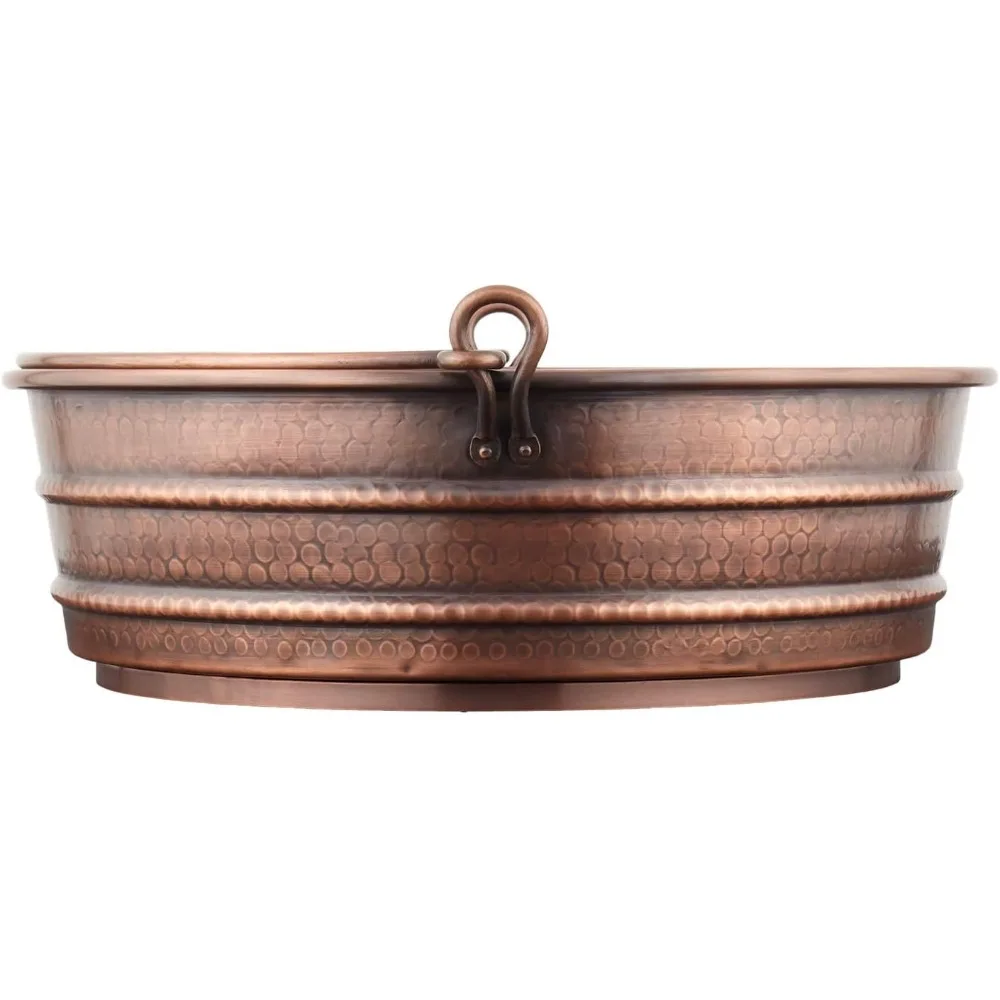 426676 Раковина для ванной комнаты с медным сосудом 17 дюймов — медь