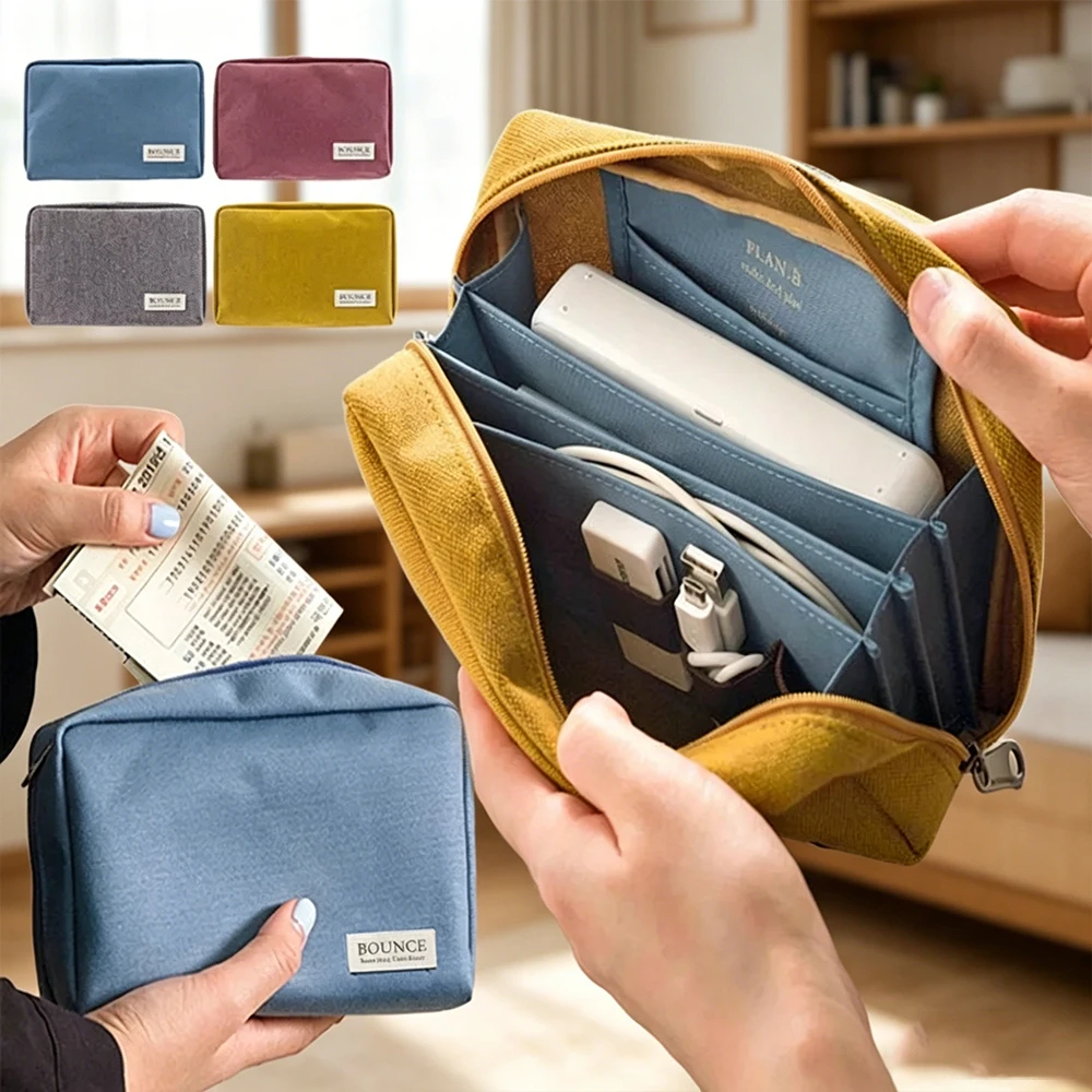 Bankbook Bag Financial Management Digital Storage Bag Cosmetic Bag Bill Certificate Seal Bag Waterproof
