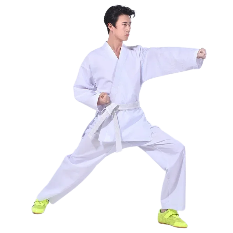 2024 Karate Uniform for Kids and Adults Student Karate Gi Martial Arts Uniform Free Belt  Judo  White