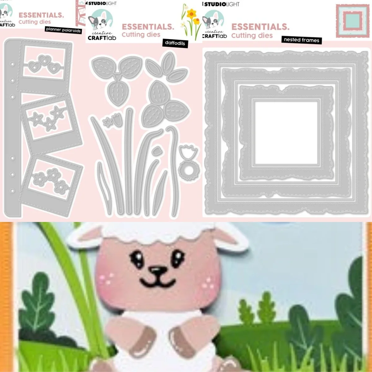raccoon Clearstamps - Nested Frames 2026 New Metal Cutting Dies For DIY Scrapbooking Crafts Maker Photo Album Template Handmade