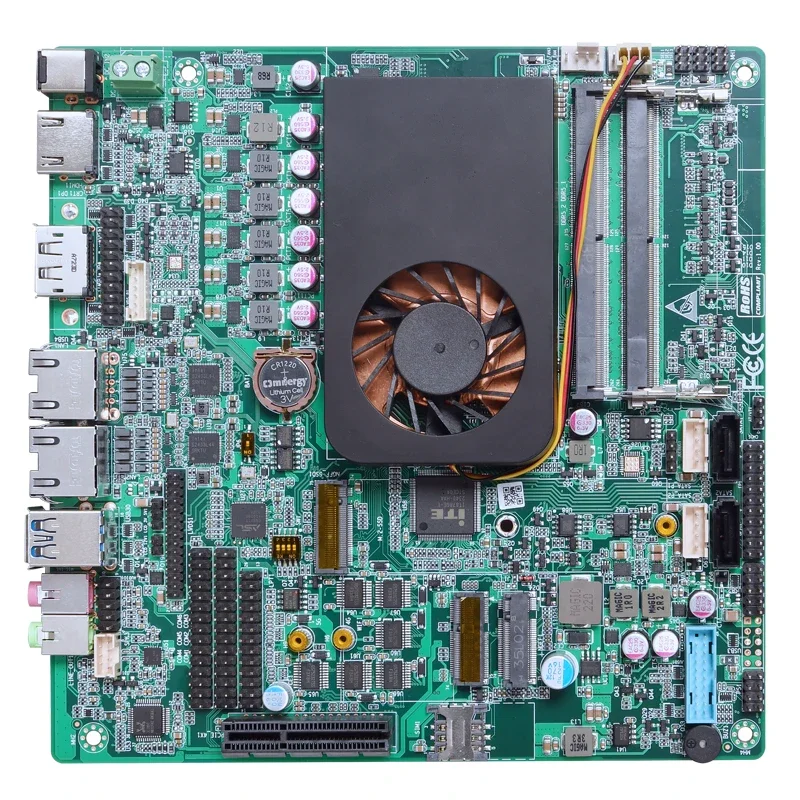 Piesia OEM i3-1215U 2*SATA3.0 6*Com 6*USB Dual Lan Industrial Mini ITX Motherboard with  12th Gen Alder Lake-U Processor