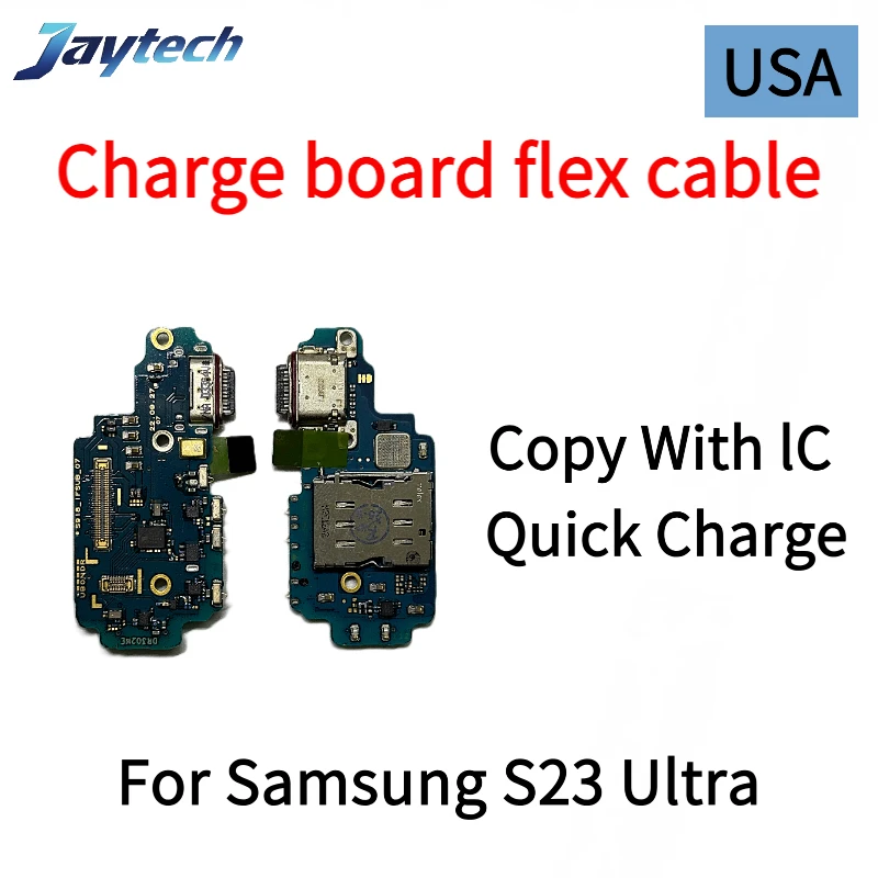 1 قطعة النسخة الأمريكية لسامسونج S23 S22 S21 S20 زائد الترا USB شحن ميناء مجلس موصل هيكلي الكابلات المرنة