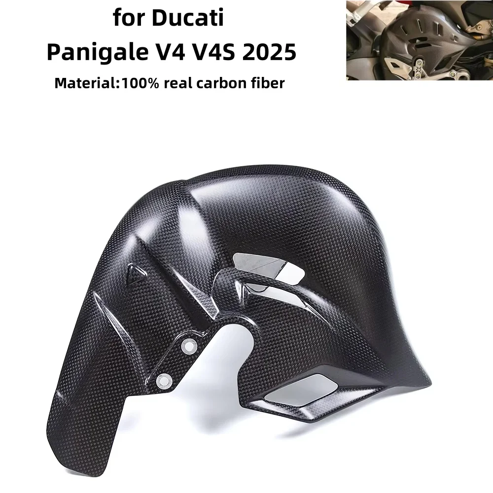 

For Ducati Panigale V4 V4S 2025 Carbon Fiber Exhaust Heatshield Protection Cover Motorcycle Fairing Kit for Enhanced Performance