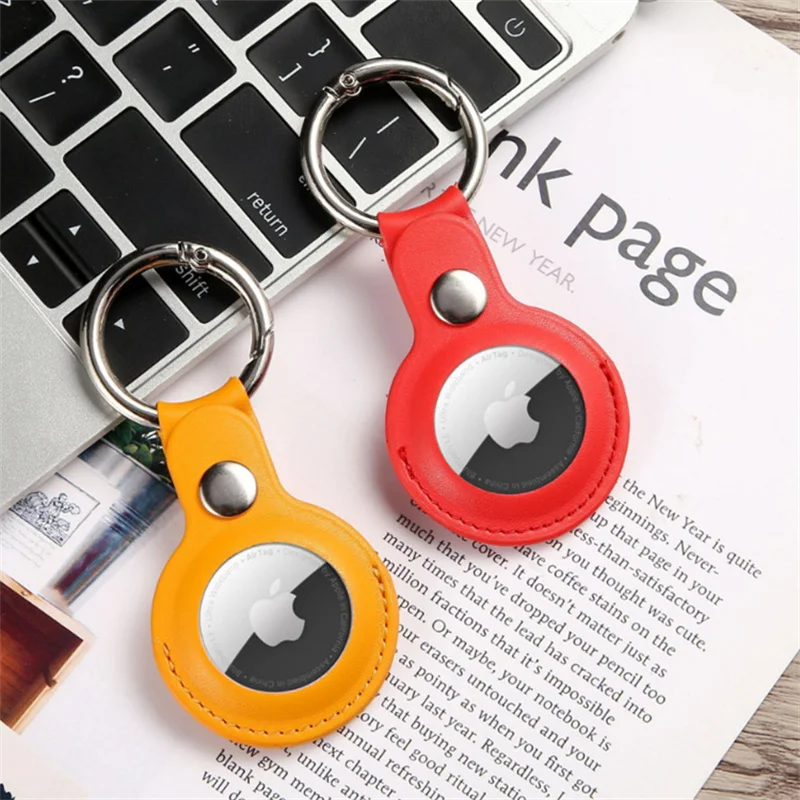 

Airtag Tracker Cover Keychain PU Skin Feel Leather Anti-Scratch Protective Film Prevent Loss Pendant Accessories Location