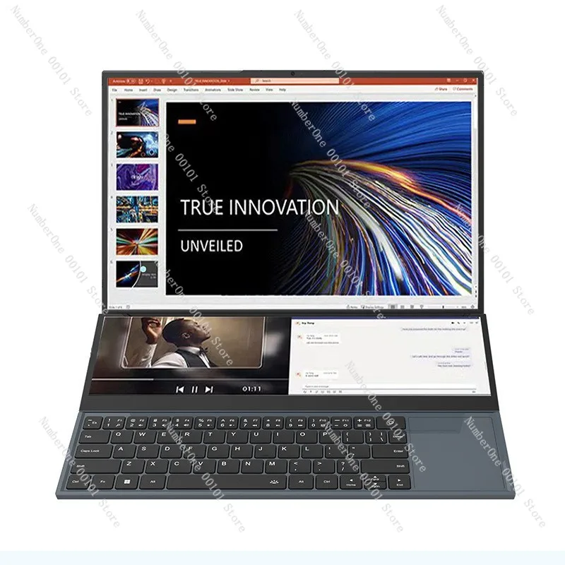 

Ноутбук с сенсорным экраном 16Pro Core i7, бизнес-игры, аудиовизуальный офисный тонкий и легкий ноутбук с двойным экраном